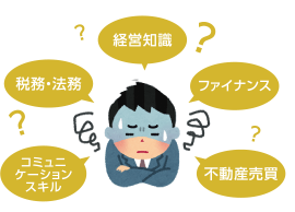 コミュニケーションスキル 税務・法務 経営知識 ファイナンス 不動産売買